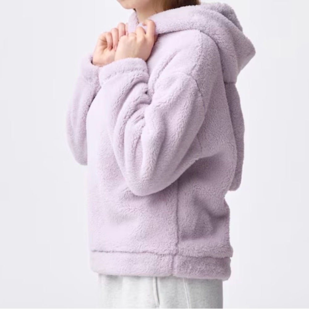GU Marshmallow Feel Rabbit Light Purple Hoodie - Picture 3 of 16